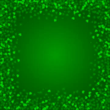 Square Saint Patricks Day background with clover Stock Illustration