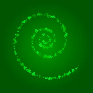 Square Saint Patricks Day background with clover Stock Illustration