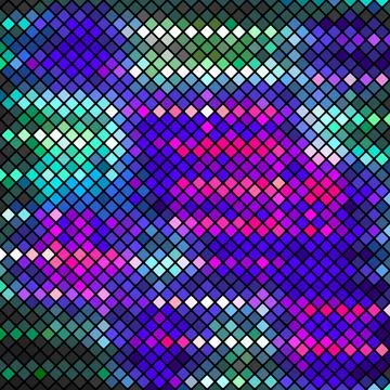 Square Scale Colorful Pattern Illustrazione stock