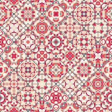 Square scraps in oriental style. Stock Illustration