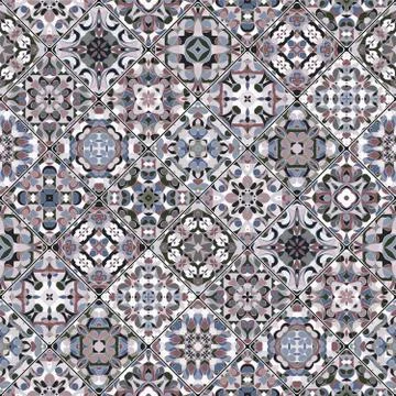 Square scraps in oriental style. Stock Illustration