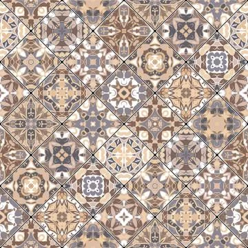 Square scraps in oriental style. Stock Illustration