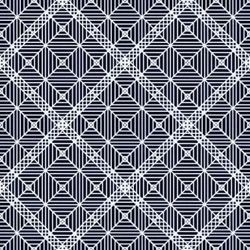 Square seamless. Abstract Art Deco Black Gray Dark Pattern. seamless repeatin Stock Illustration