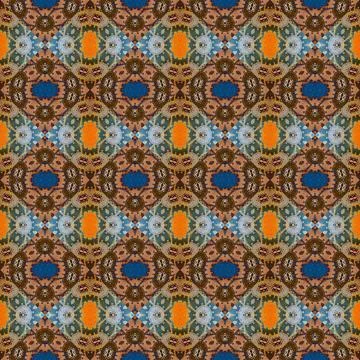 Square seamless abstract pattern texture. Woven pattern of rhombuses and tr.. Stock Photos