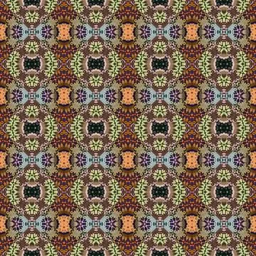 Square seamless abstract pattern texture. Woven pattern of rhombuses and tr.. Stock Photos