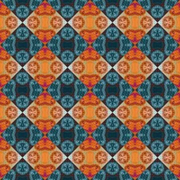 Square seamless abstract pattern texture. Woven pattern of rhombuses and tr.. Stockfoto's