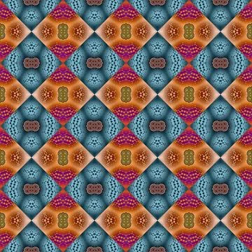 Square seamless abstract pattern texture. Woven pattern of rhombuses and tr.. 写真素材