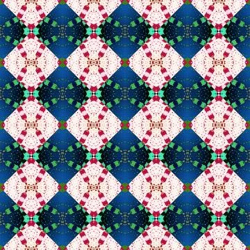 Square seamless abstract pattern texture. Woven pattern of rhombuses and tr.. Stock Photos