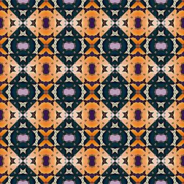 Square seamless abstract pattern texture. Woven pattern of rhombuses and tr.. Stock Photos