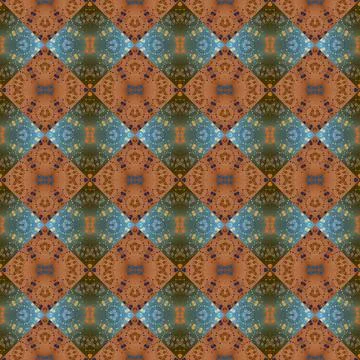 Square seamless abstract pattern texture. Woven pattern of rhombuses and tr.. Foto stock