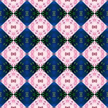 Square seamless abstract pattern texture. Woven pattern of rhombuses and tr.. Stock Photos