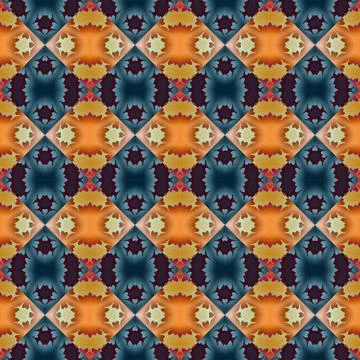 Square seamless abstract pattern texture. Woven pattern of rhombuses and tr.. Foto stock