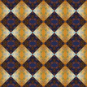 Square seamless abstract pattern texture. Woven pattern of rhombuses and tr.. Stock Photos