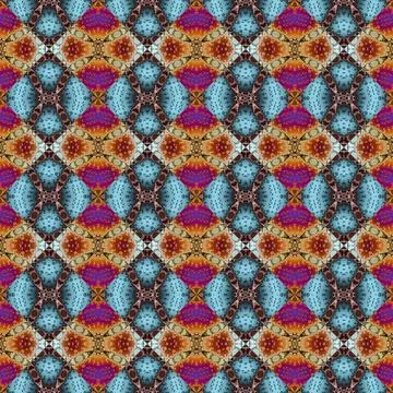 Square seamless abstract pattern texture. Woven pattern of rhombuses and tr.. Foto stock