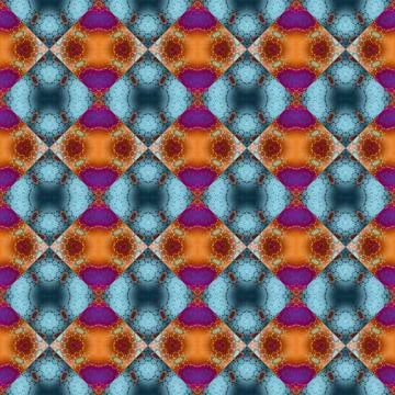 Square seamless abstract pattern texture. Woven pattern of rhombuses and tr.. Stock Photos