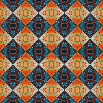 Square seamless abstract pattern texture. Woven pattern of rhombuses and tr.. Stock Photos