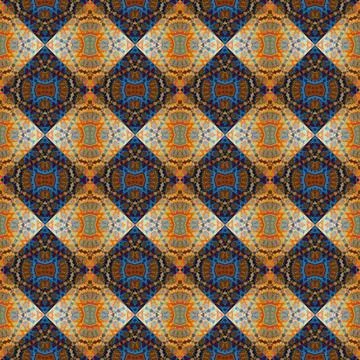 Square seamless abstract pattern texture. Woven pattern of rhombuses and tr.. Foto stock