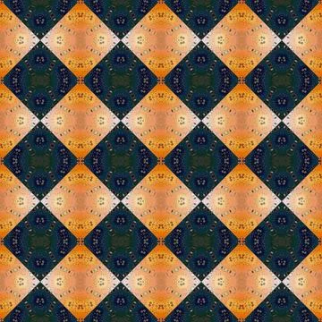 Square seamless abstract pattern texture. Woven pattern of rhombuses and tr.. Stock Photos