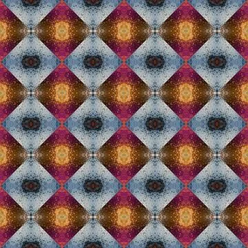 Square seamless abstract pattern texture. Woven pattern of rhombuses and tr.. Stock Photos