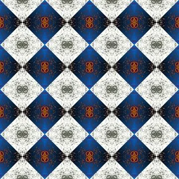 Square seamless abstract pattern texture. Woven pattern of rhombuses and tr.. Stock Photos