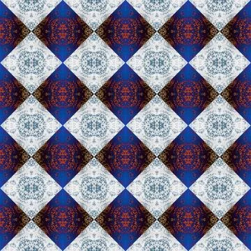 Square seamless abstract pattern texture. Woven pattern of rhombuses and tr.. Foto stock