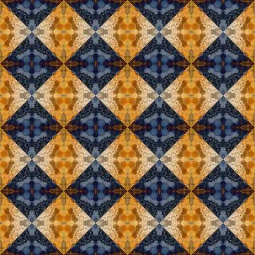 Square seamless abstract pattern texture. Woven pattern of rhombuses and tr.. Stock Photos