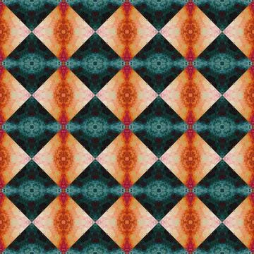 Square seamless abstract pattern texture. Woven pattern of rhombuses and tr.. Foto stock