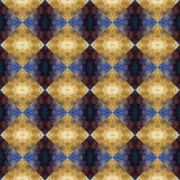 Square seamless abstract pattern texture. Woven pattern of rhombuses and tr.. Foto stock