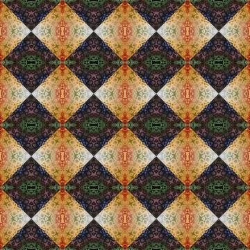 Square seamless abstract pattern texture. Woven pattern of rhombuses and tr.. Foto stock