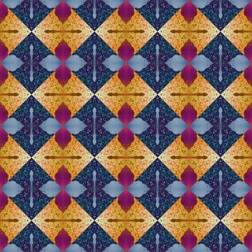 Square seamless abstract pattern texture. Woven pattern of rhombuses and tr.. Foto stock
