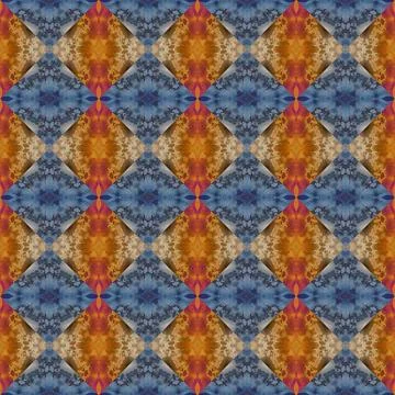 Square seamless abstract pattern texture. Woven pattern of rhombuses and tr.. Foto stock