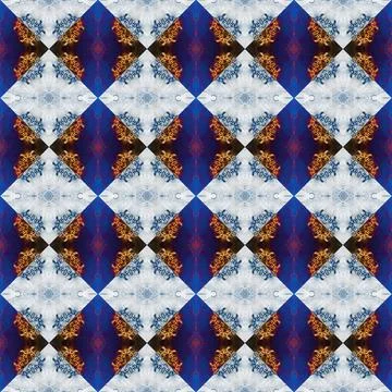 Square seamless abstract pattern texture. Woven pattern of rhombuses and tr.. 写真素材