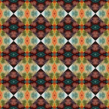 Square seamless abstract pattern texture. Woven pattern of rhombuses and tr.. Stock Photos