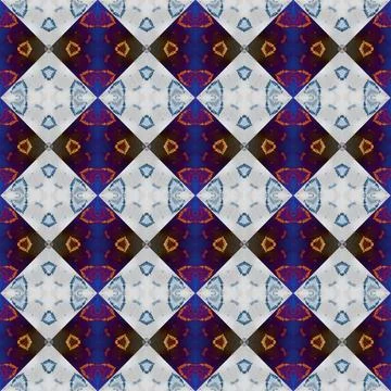 Square seamless abstract pattern texture. Woven pattern of rhombuses and tr.. Stock Photos