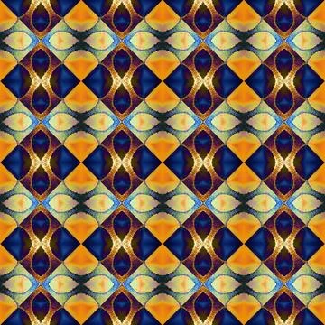 Square seamless abstract pattern texture. Woven pattern of rhombuses and tr.. 写真素材