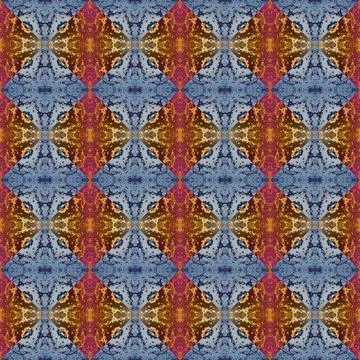 Square seamless abstract pattern texture. Woven pattern of rhombuses and tr.. Stock Photos