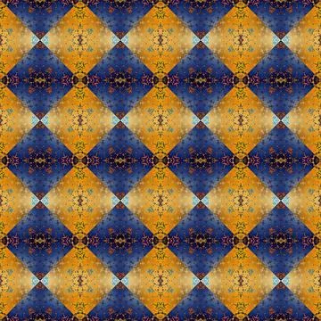 Square seamless abstract pattern texture. Woven pattern of rhombuses and tr.. Stock Photos
