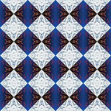 Square seamless abstract pattern texture. Woven pattern of rhombuses and tr.. Stock Photos