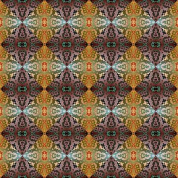 Square seamless abstract pattern texture. Woven pattern of rhombuses and tr.. Stock Photos