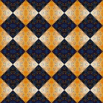 Square seamless abstract pattern texture. Woven pattern of rhombuses and tr.. Stockfoto's
