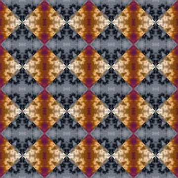 Square seamless abstract pattern texture. Woven pattern of rhombuses and tr.. Stock Photos