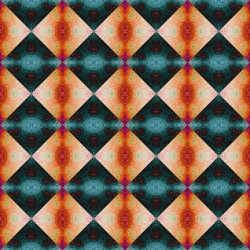 Square seamless abstract pattern texture. Woven pattern of rhombuses and tr.. Stock Photos