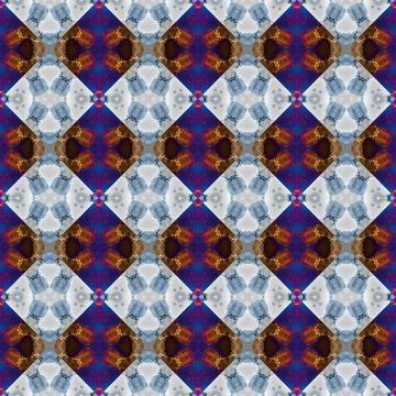 Square seamless abstract pattern texture. Woven pattern of rhombuses and tr.. Stock Photos