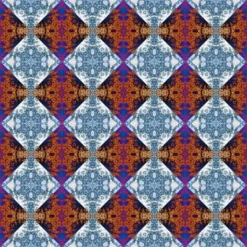 Square seamless abstract pattern texture. Woven pattern of rhombuses and tr.. Stock Photos