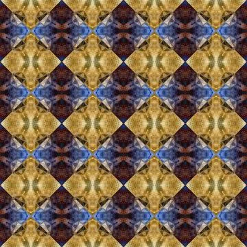 Square seamless abstract pattern texture. Woven pattern of rhombuses and tr.. Stock Photos