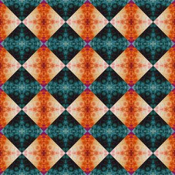 Square seamless abstract pattern texture. Woven pattern of rhombuses and tr.. Stock Photos