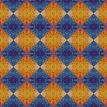 Square seamless abstract pattern texture. Woven pattern of rhombuses and tr.. 写真素材