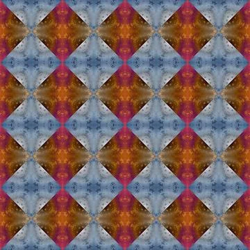 Square seamless abstract pattern texture. Woven pattern of rhombuses and tr.. 写真素材