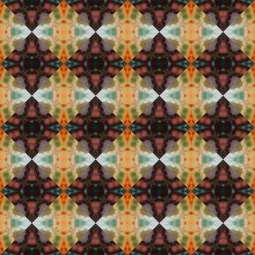 Square seamless abstract pattern texture. Woven pattern of rhombuses and tr.. Stock Photos