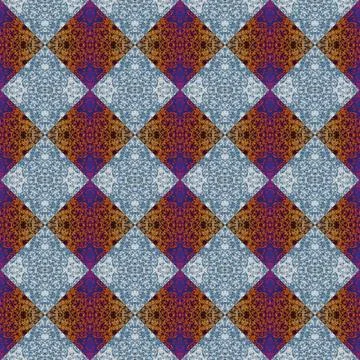 Square seamless abstract pattern texture. Woven pattern of rhombuses and tr.. Stock Photos